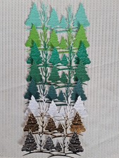 Stanzteile Wald Winter Kartengestaltung Kartenaufleger Handarbeit Basteln Deko