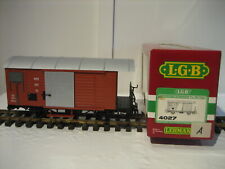 LGB 4027   Gedeckter Güterwagen    " MOB 557 "