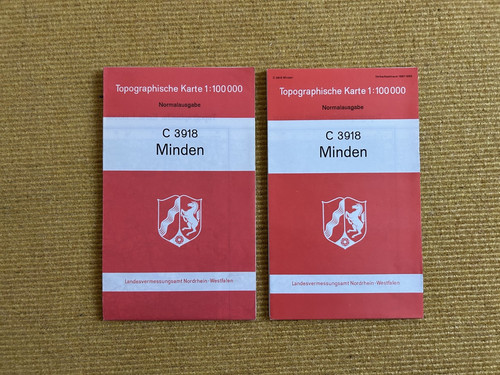 Topographische karte - 2x,
