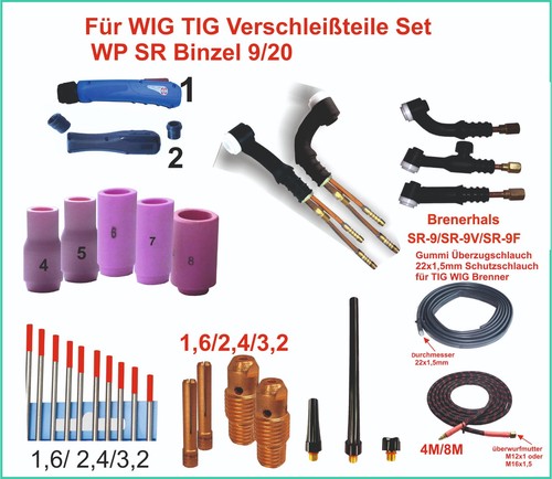Wig tig verschleißteile set - tig,