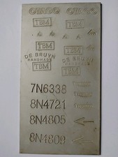 Graveur Metall Prüfplatte
