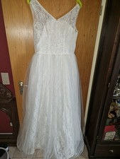 Brautkleid, Feen Elfen, Elsa , 42,  Reifrock taugl. (Gothic?)