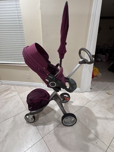 Stokke stroller lavender red - stroller,