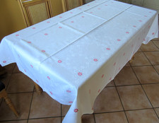 Tischdecke bestickt - bestickt, /