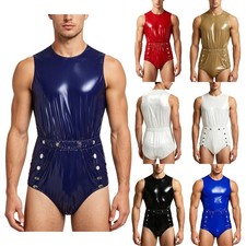 DE Herren Wetlook Catsuit Lack