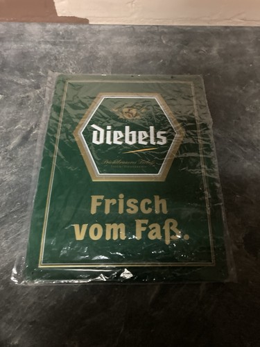 Diebels blechschild frisch vom - diebels,