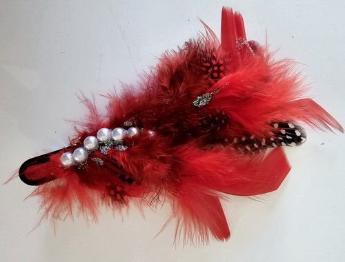Haarschmuck aus federn - haarschmuck,