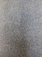 Teppichboden Markenware Velours mittelblau creme Vliesrücken 400x175 cm Teppich