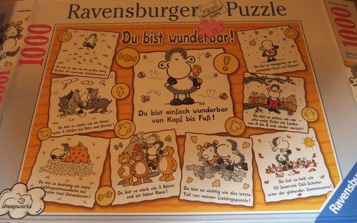 1000 teile sheepworldpuzzle - teile,