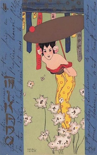 Künstler raphael kirchner - künstler-ak,