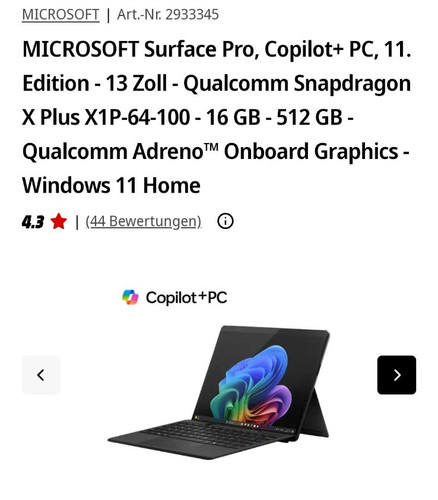 Microsoft surface pro 13 - pro, 11,