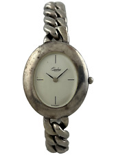 Damenarmbanduhr Quinn Quartz aus 0,925er Silber mit massivem Armband, defekt