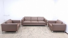 Walter Knoll Foster Echtleder Garnitur Designersofa Designersessel  Couch #0032