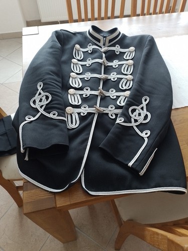 Uniformjacke schwarze husaren - uniformjacke,