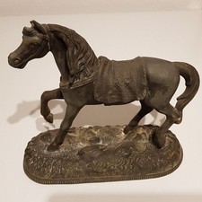 Pferdeskulptur aus Zink antik