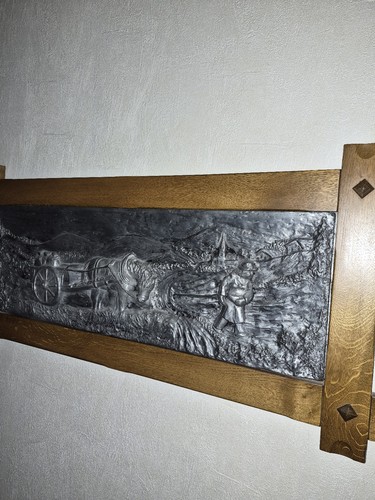 Zinnbild holzrahmen 85x28 - 85x28, cm