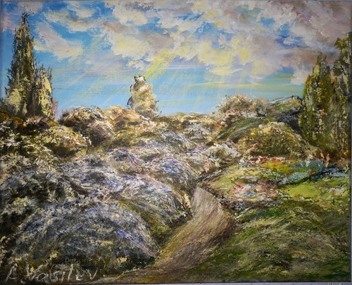 Acrylbild auf leinwand - auf,