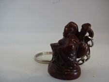 Glücksbringer " Schlüsselanhänger " Rotbrauner Budda mit Sack auf Rücken