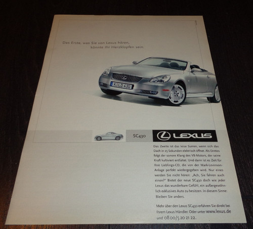 Lexus 430 reklame - 430, (2002)