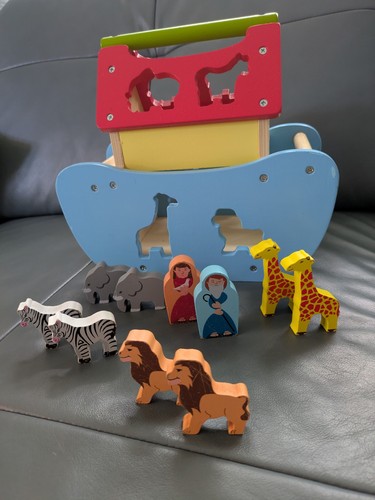 Arche noah steckspielzeug holz - noah,