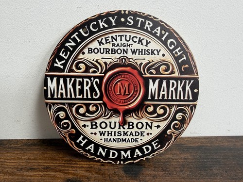 Holzschild makers mark whiskey - mark,