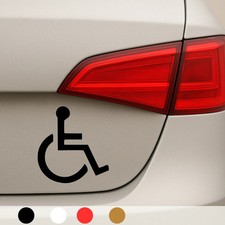 2x Behindert Aufkleber