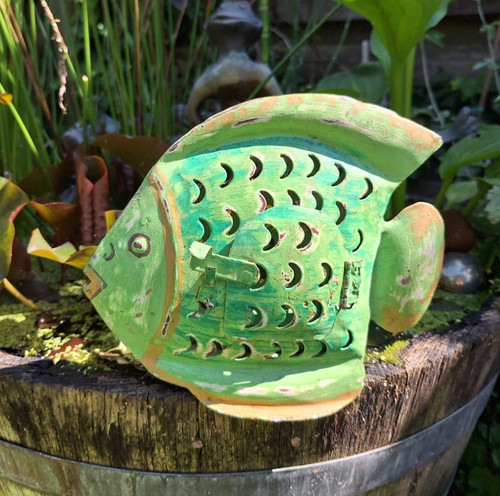 Windlicht metall fisch 21cm - windlicht", "21cm