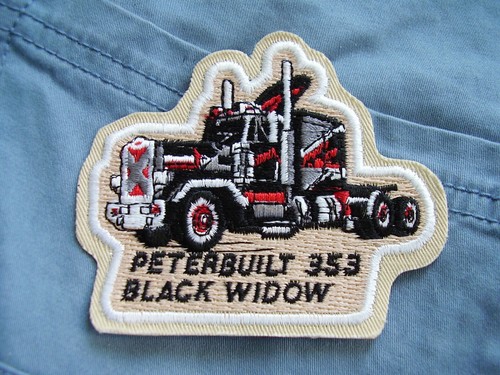 Aufnäher peterbilt 353 black - aufnäher,