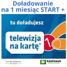 1 m-c START+ Telewizja na Karte Aufladung NC+ TVN Doladowanie Polsat TnK NC+