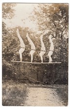 Gymnastics men at bar sports