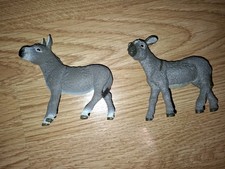 Schleich Esel und Fohlen Tiere Set Bauernhof Sammeln Top Animal