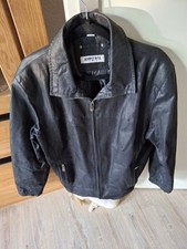 John F Gee Lederjacke Schwarz Gr.50