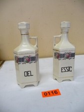 0116. Alte Essig und Öl Flaschen Keramik