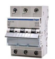 Hager MCN 316 LS-Schalter C16  6kA Sicherung Automat Leitungsschutzschalter 16A