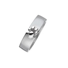 MAGNETIX - Magnet Ring 4365 Tazte Pfote Edelstahl (Breite 6mm) Magnetschmuck
