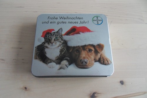 Bayer blechdose dackel ritter - blechdose,