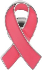 Schleife Pin - Anstecker rosa - Solidarität Ansteck-Pin rosa - Schleife rosa