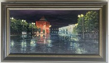 Original altes russisches Avantgarde Ölgemälde, Impressionismus, signiert, 1998.