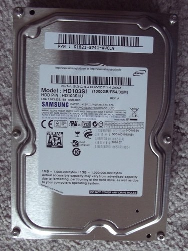 Samsung hd103 1tb - 1tb, desktop