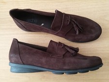 Damen Schuhe  Loafers Slipper Ballerinas ARCHE Gr 41 braun  Veloursleder