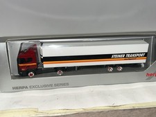 Herpa Scania Spedition Steiner Transport AG Schweiz Kühlkoffer Sattelzug 