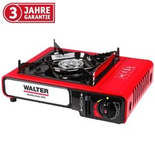 WALTER Campingkocher mit Piezozündung 2,2 kW, regelbar, Gaskocher, Tischgrill
