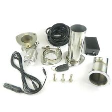 KLAPPENAUSPUFF SET AUSPUFFKLAPPE EDELSTAHL 2.5" 63MM UNTERDRUCK GESTEUERT