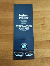 BMW E23 728i-745i + E24 628 CSi-635 CSi - Farben+ Polster (2/1980)