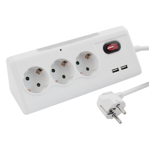 Steckdosenblock 3fach usb - steckdosenblock, 3fach,