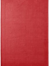 Teppich rot 160 x 230 cmHEINE Kurzflorteppich Handgewebt 100% Wolle Gr. 5 - P791