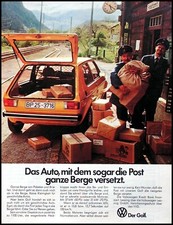 VW Golf 1, originale Werbung