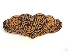 Holz Birkenrinde Haarspange Schmuck Haarklemme Schnalle Organikprodukt Handmade