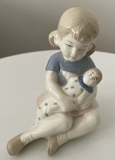 Porzellanfigur mädchen mit - mädchen,