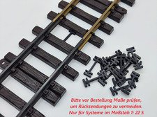 100 Ersatz Schienenverbinder passend für LGB Spur G Gleis Klammern UV beständig 